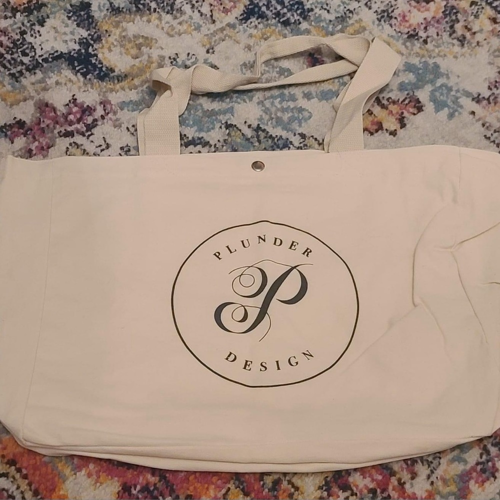 Plunder canvas carry all tote bag utility bag New